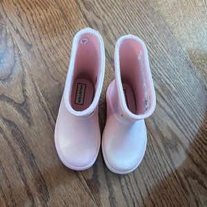 Worn once toddler girl rain boots